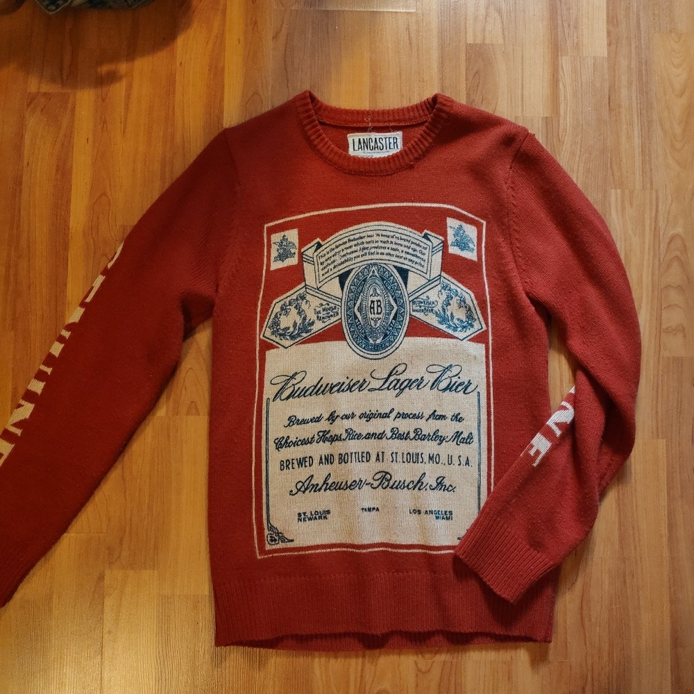 Budweiser knit sweater